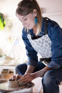 Pottery classes, Pottery throwing, Pottery Studio, Design Junction Winchester.